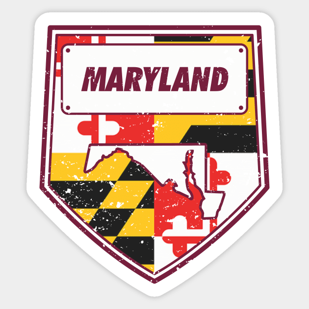 maryland Sticker by DeekayGrafx